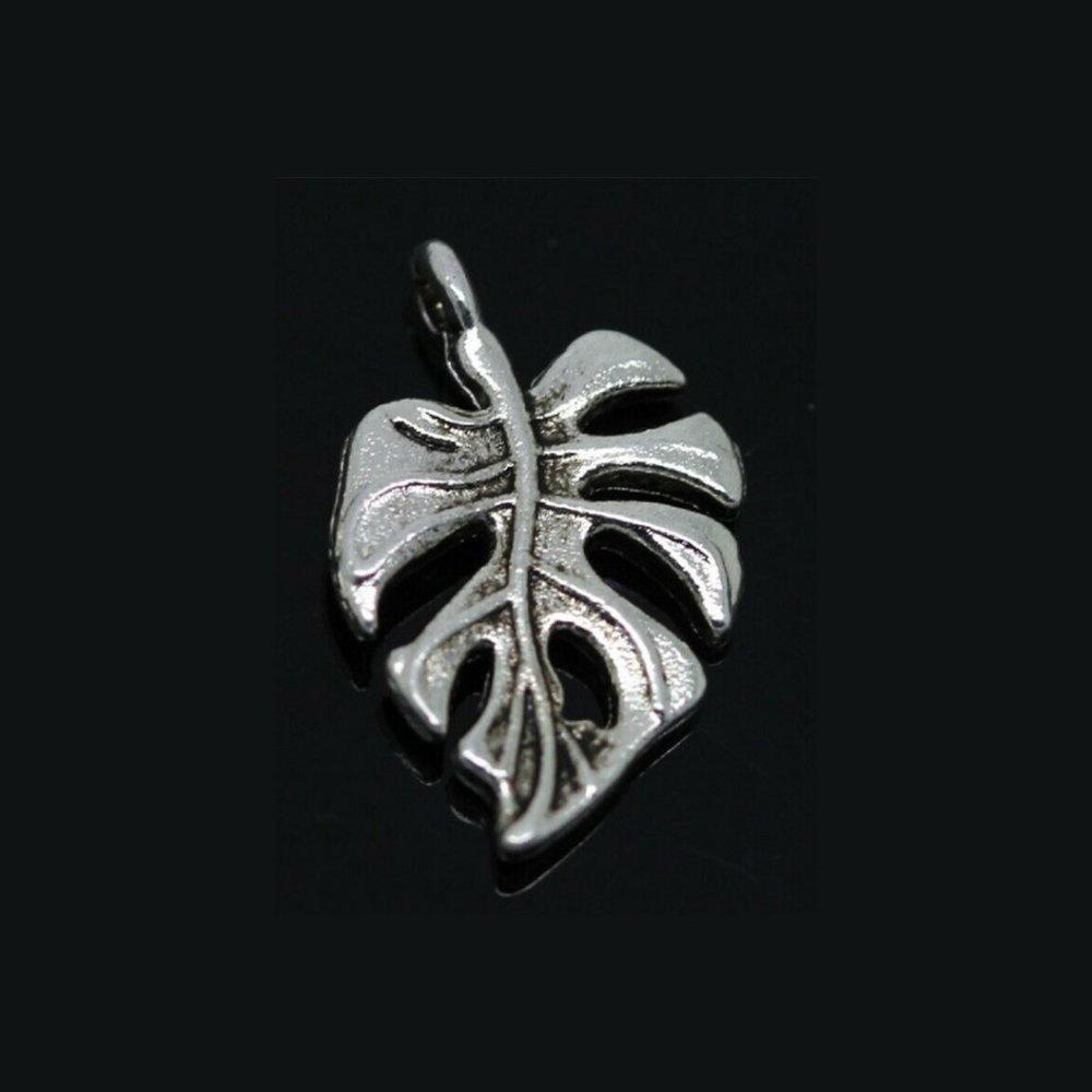 New Silver Leaf Charm - Picture 5 of 5